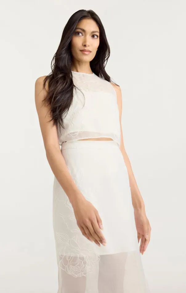 Women Etta Top Ivory Cinq Sept Tank Tops and Camisoles