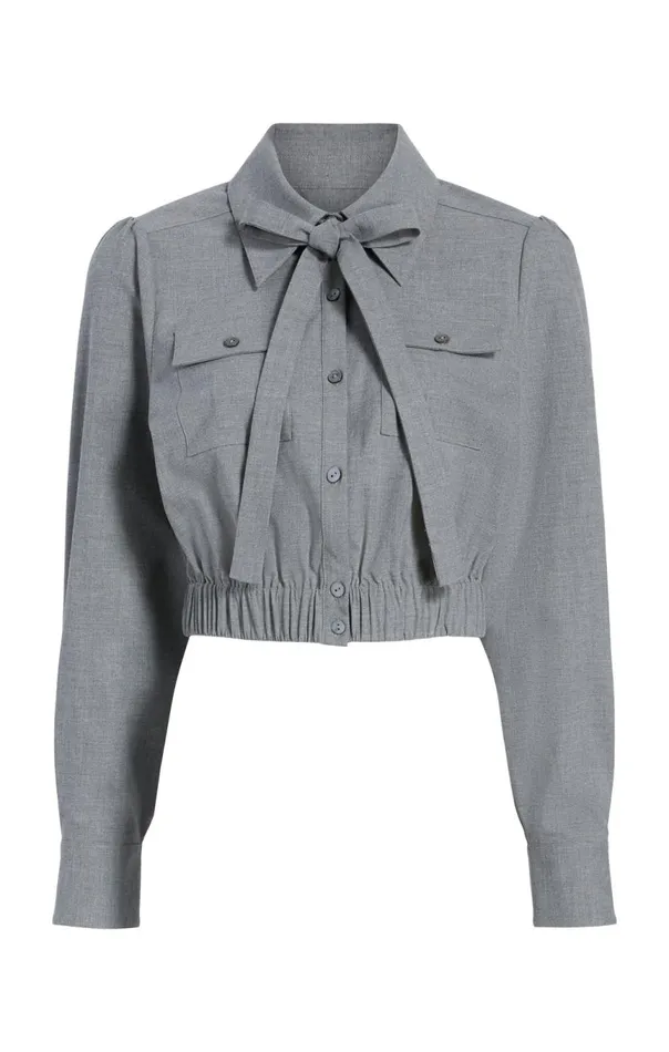 Women Francesca Top Steelgrey Cinq Sept Long Sleeve Tops