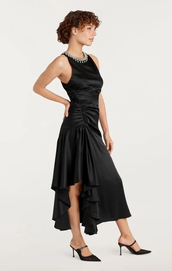 Women Georgie Dress Black Cinq Sept Midi
