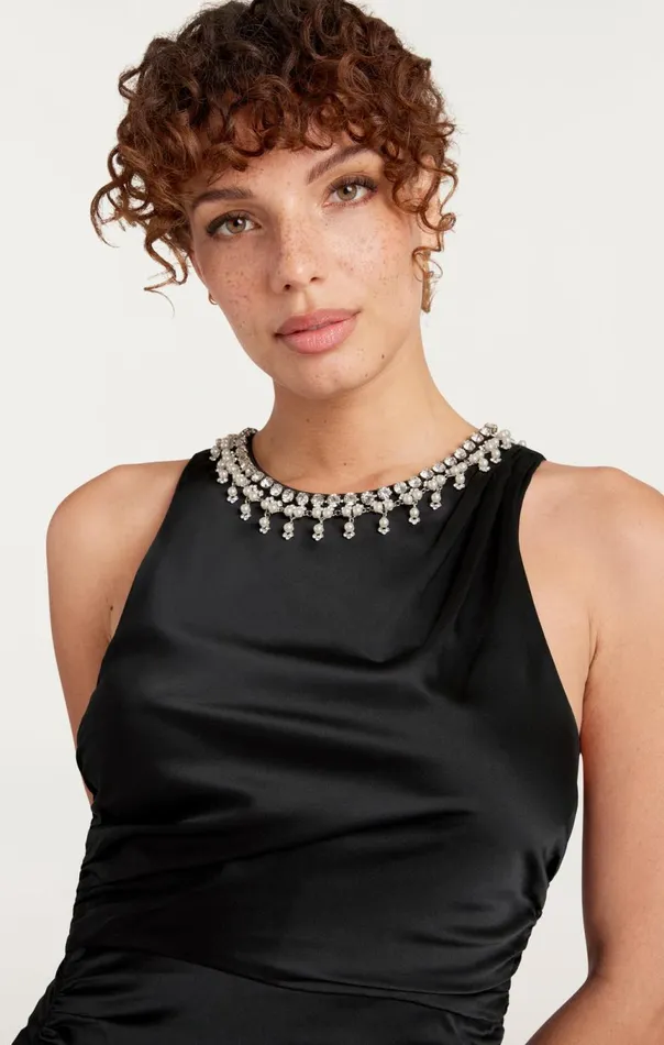 Women Georgie Dress Black Cinq Sept Midi