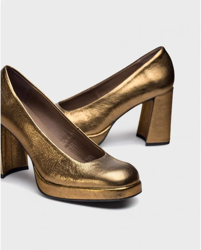 Women Gold CAPTAIN High Heels Wonders Platforms Women Gold CAPTAIN High Heels Wonders Platforms