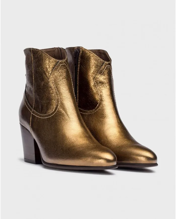 Women Gold LOLI Ankle Boots Wonders Ankle Boots