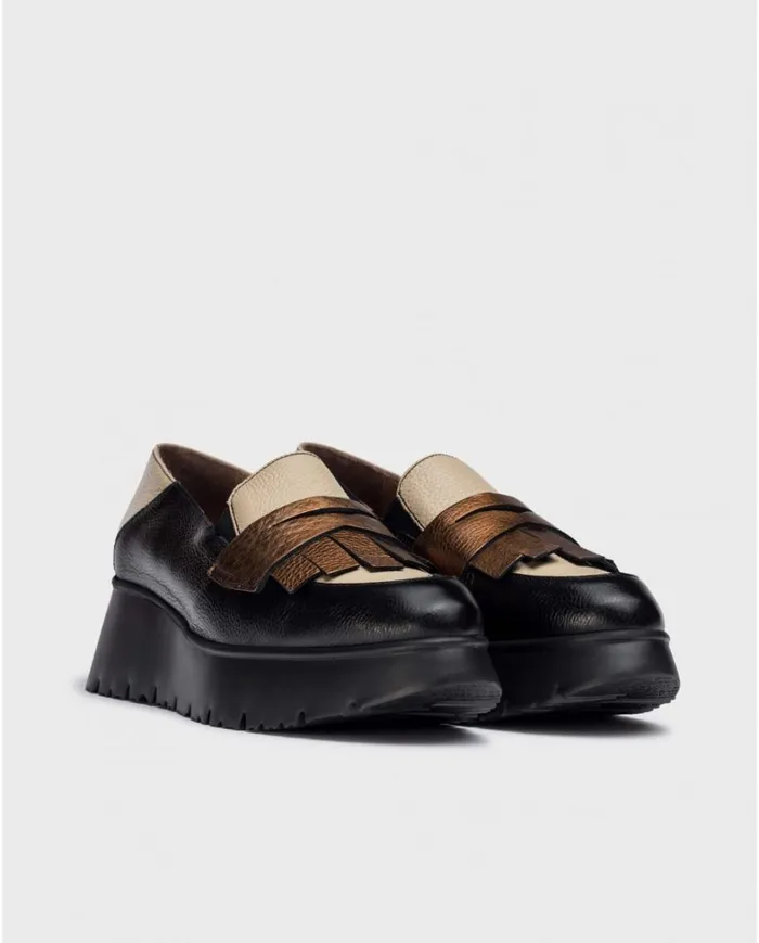 Women Gold MEDIANOCHE Loafers Wonders Loafers Women Gold MEDIANOCHE Loafers Wonders Loafers