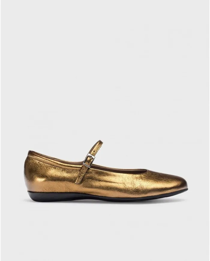 Women Gold MONTARI Ballet Flat Wonders Ballerinas