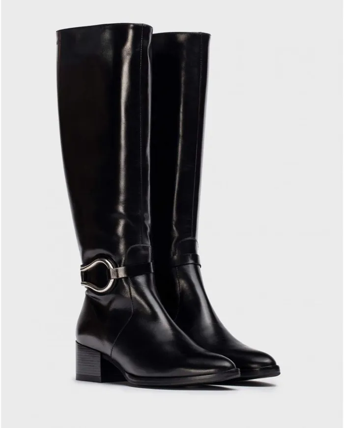Women GOLDEN Black Boot Wonders Boots