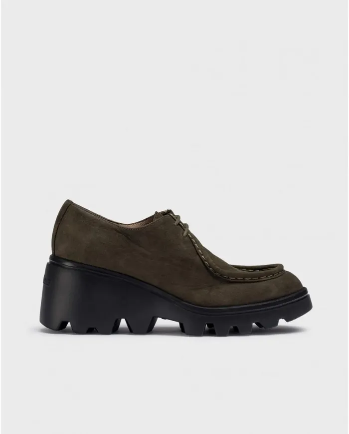 Women Green AMALIA Wallaby Shoe Wonders Wedges