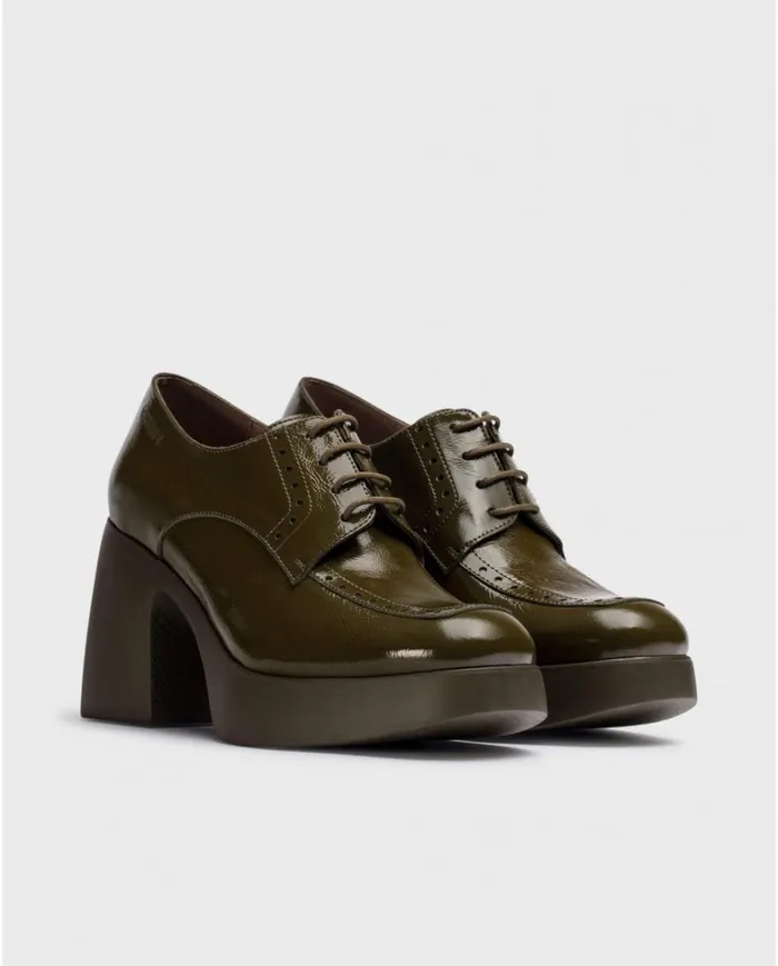 Women Green MERCEDES Shoes Wonders Platforms Women Green MERCEDES Shoes Wonders Platforms
