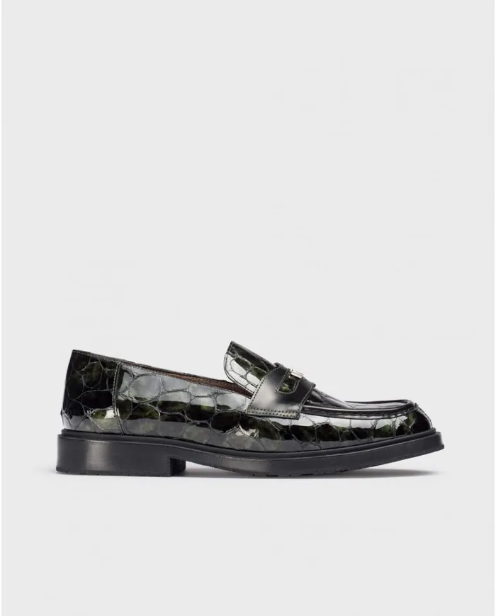 Women Green NED Moccasin Wonders Loafers