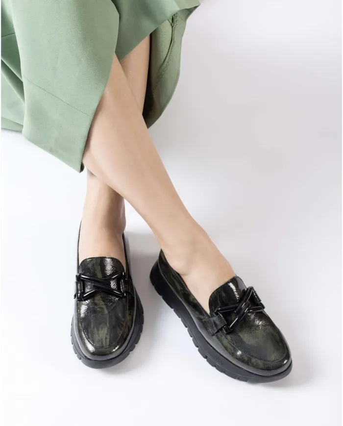 Women Green ROSE Moccasin Wonders Loafers Women Green ROSE Moccasin Wonders Loafers