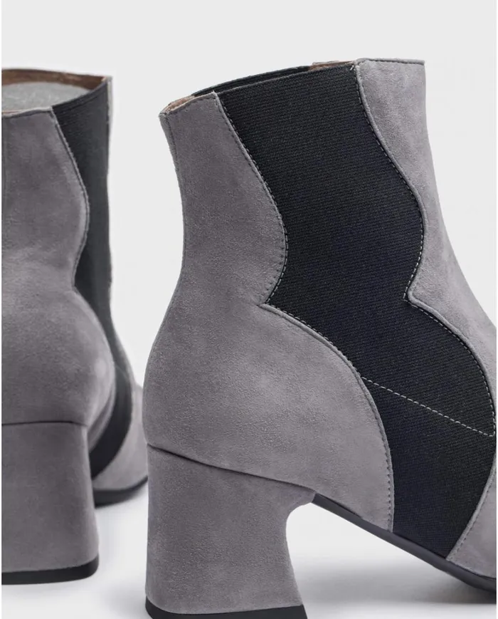 Women Grey GLIT Ankle Boot Wonders Ankle Boots