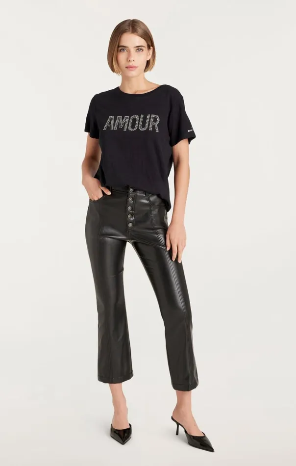 Women Grommet Amour Tee Black Cinq Sept Tees