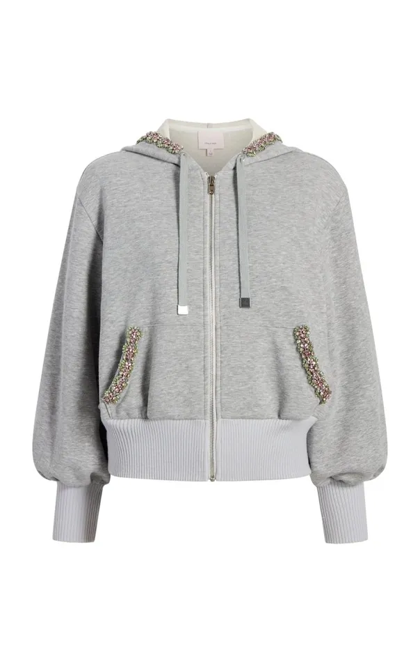 Women Heather Maddie Zip Up Sweatshirt Heathergreymulti Cinq Sept Sweaters and Knits Women Heather Maddie Zip Up Sweatshirt Heathergreymulti Cinq Sept Sweaters and Knits
