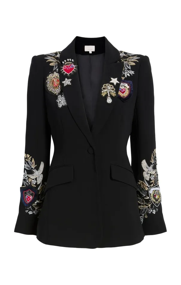 Women Heritage Patch Cheyenne Blazer Blackmulti Cinq Sept Blazers