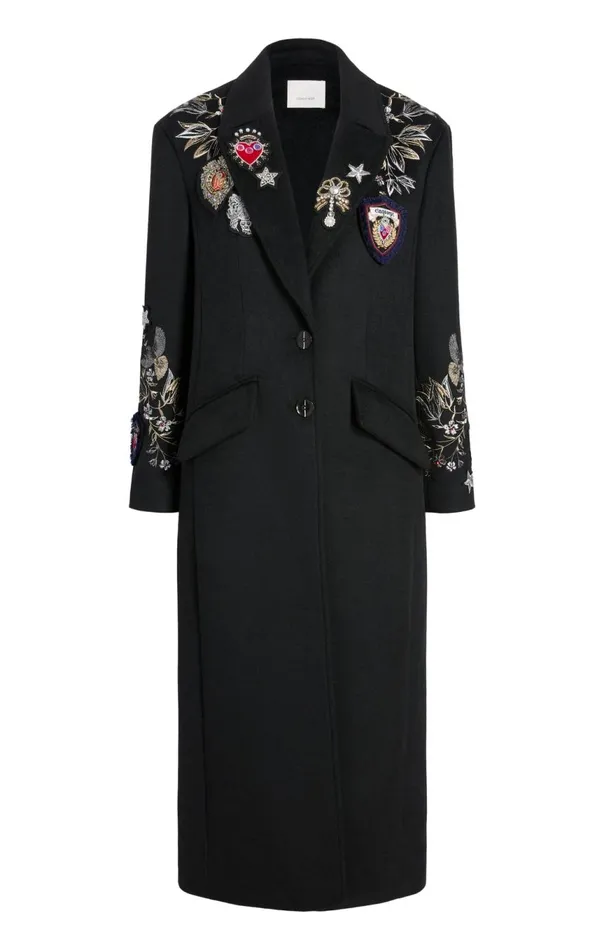Women Heritage Patch Gravis Coat Blackmulti Cinq Sept Outerwear
