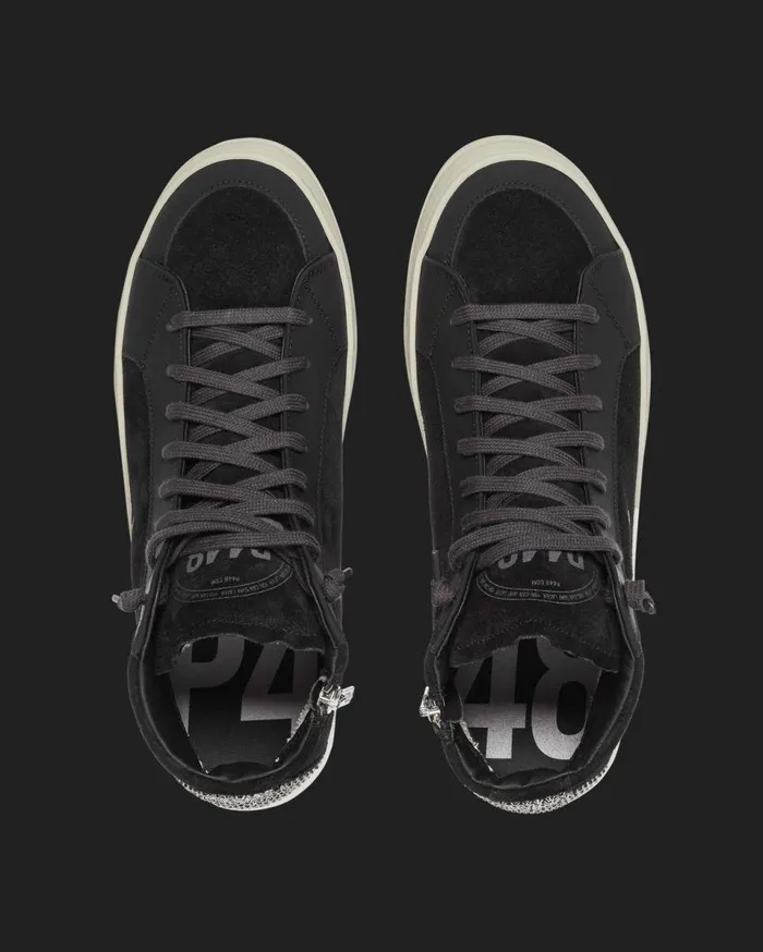 Women High Tops P448 Skate Black Strass Women High Tops P448 Skate Black Strass