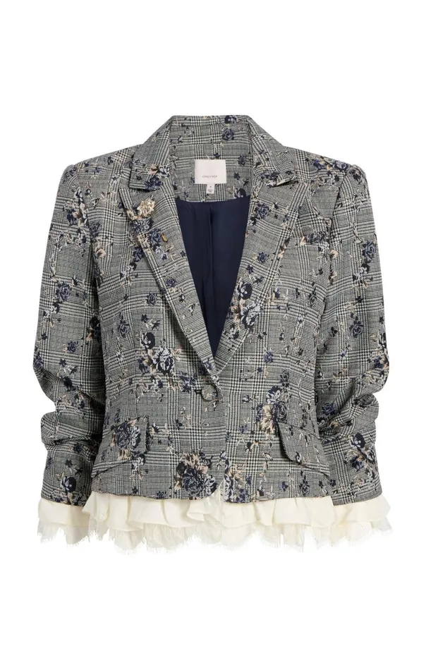 Women Hilla Blazer Bluemulti Cinq Sept Blazers