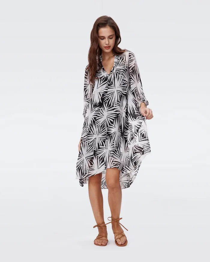 Women Ileana Dress Huge Sea Holly Black DVF Dresses