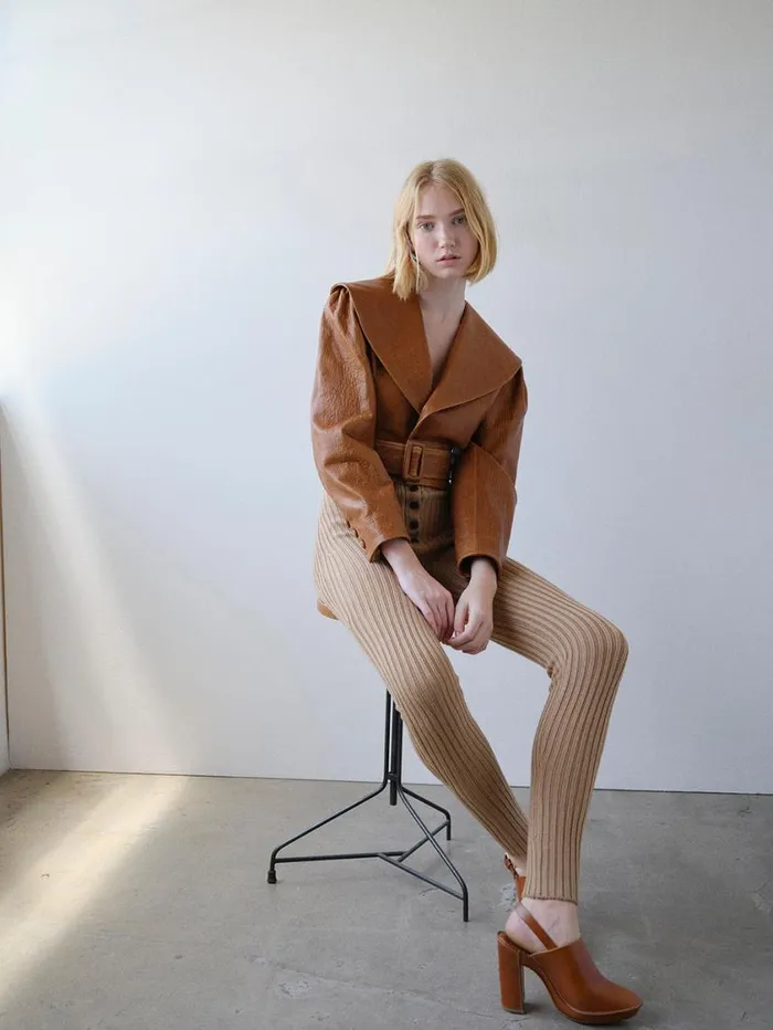 Women Jackets and Coats FRAME Cropped Belted Leather Jacket 8212 Camel Women Jackets and Coats FRAME Cropped Belted Leather Jacket 8212 Camel