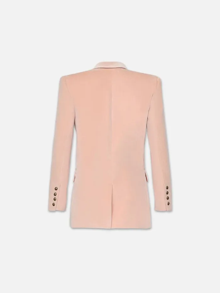 Women Jackets and Coats FRAME Double Breasted Slim Blazer 8212 Blush