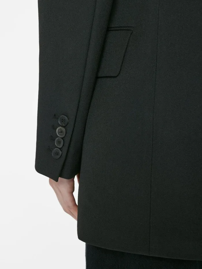 Women Jackets and Coats FRAME Double Breasted Slim Blazer 8212 Noir