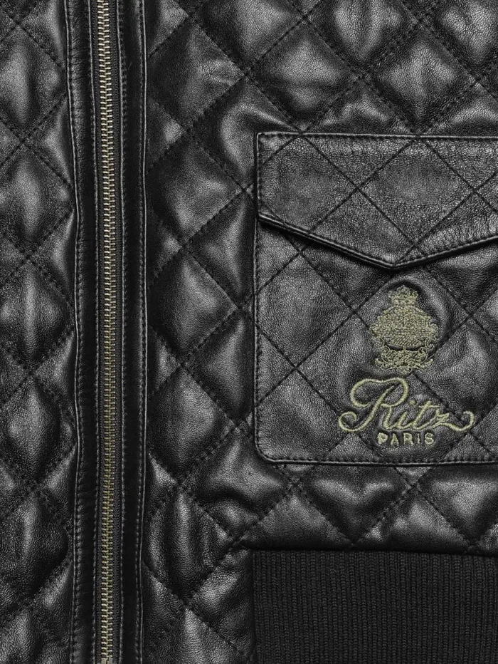 Women Jackets and Coats FRAME Ritz Women039s Quilted Leather Bomber 8212 Black