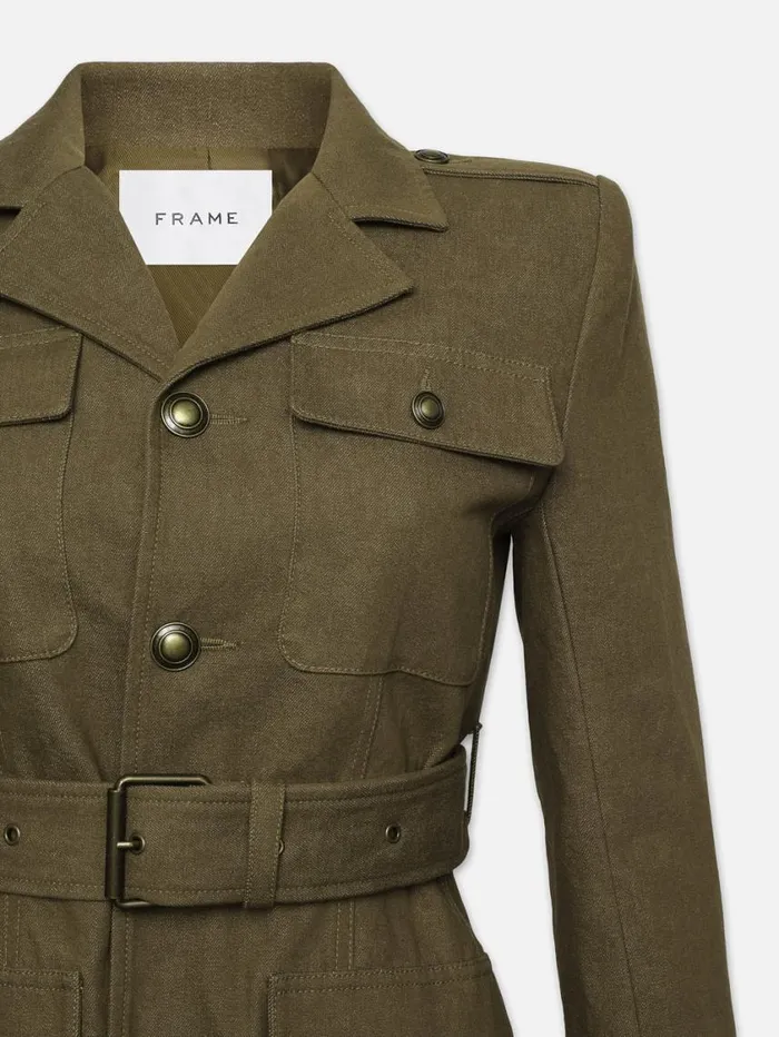 Women Jackets and Coats FRAME Safari Jacket 8212 Madeline