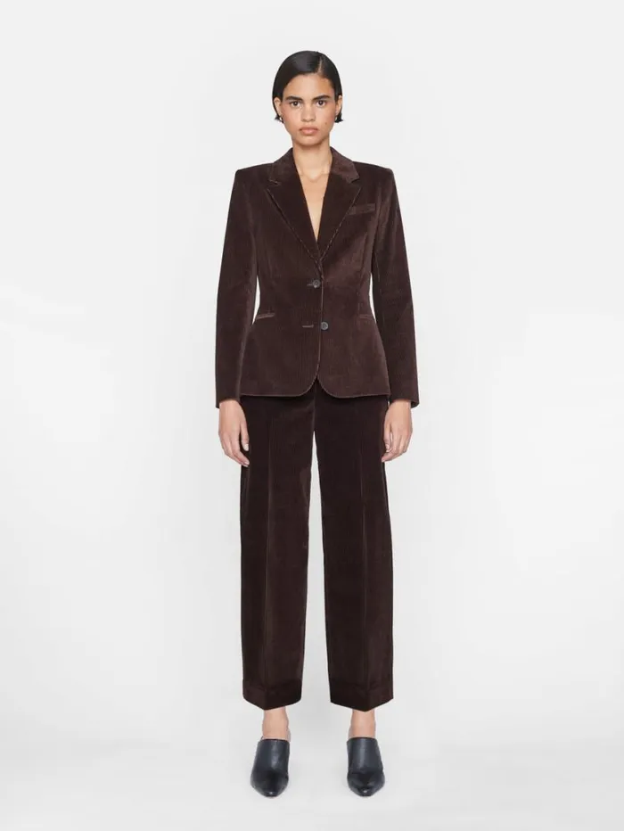 Women Jackets and Coats FRAME The Corduroy Femme Blazer 8212 Espresso Women Jackets and Coats FRAME The Corduroy Femme Blazer 8212 Espresso