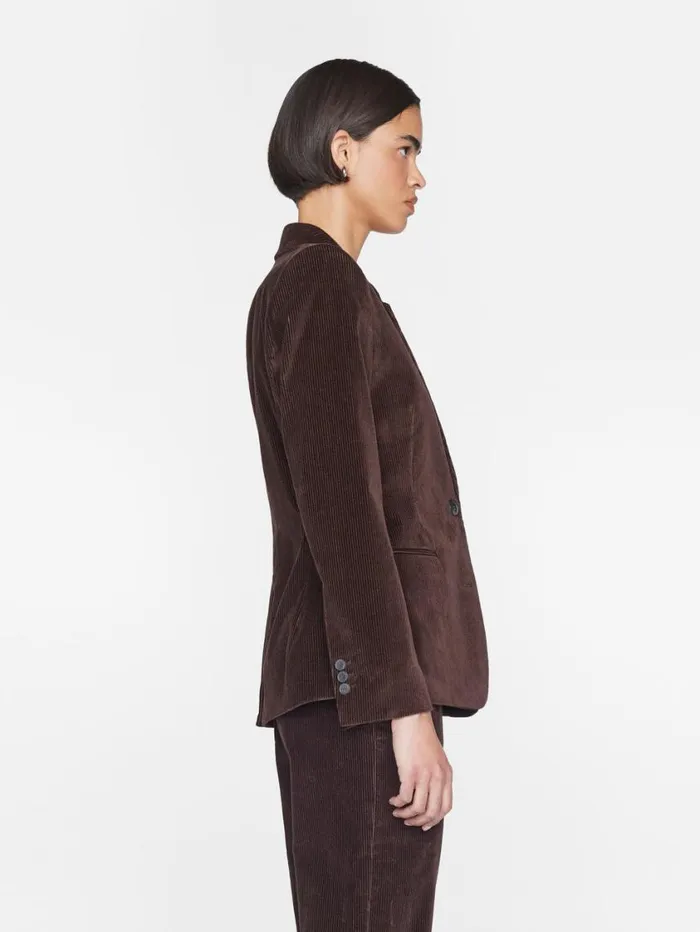 Women Jackets and Coats FRAME The Corduroy Femme Blazer 8212 Espresso Women Jackets and Coats FRAME The Corduroy Femme Blazer 8212 Espresso