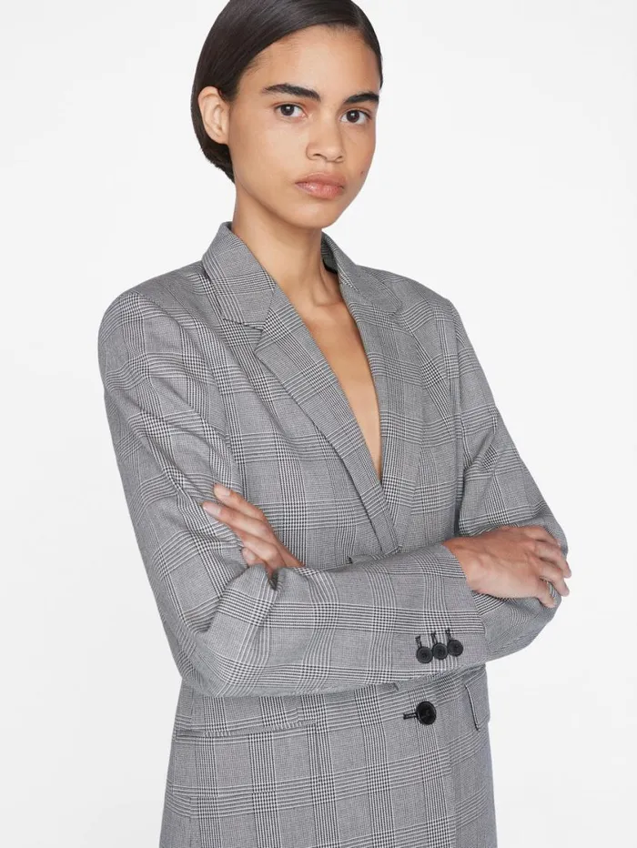 Women Jackets and Coats FRAME The Oversized Blazer 8212 Noir Multi Women Jackets and Coats FRAME The Oversized Blazer 8212 Noir Multi