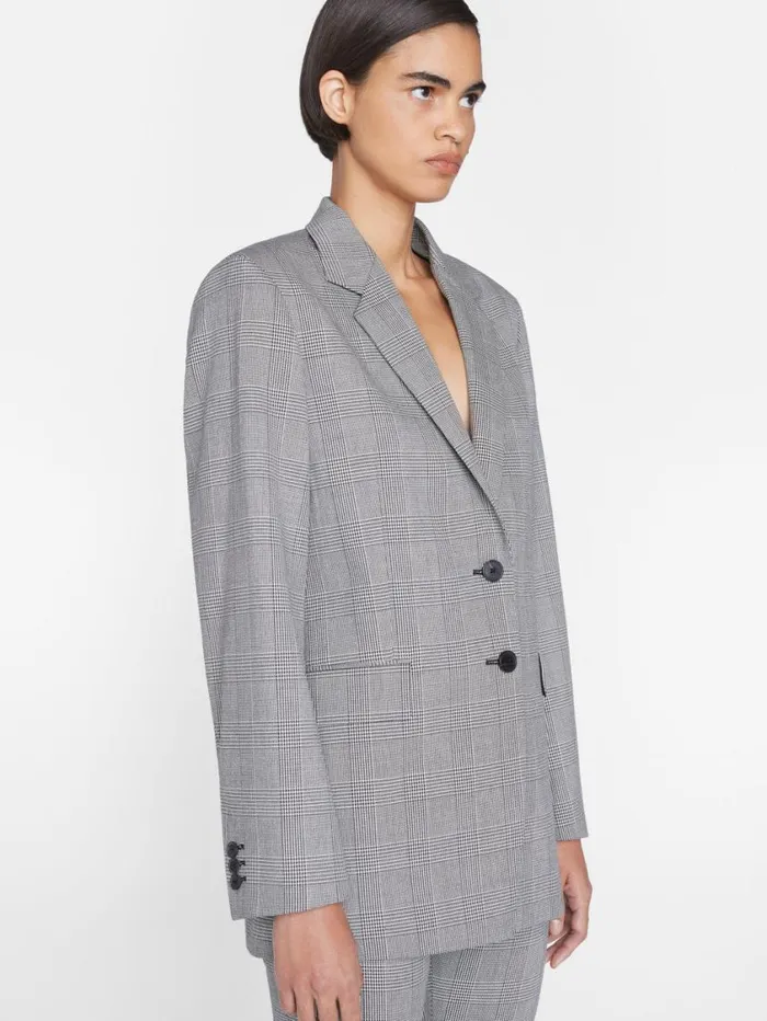 Women Jackets and Coats FRAME The Oversized Blazer 8212 Noir Multi Women Jackets and Coats FRAME The Oversized Blazer 8212 Noir Multi