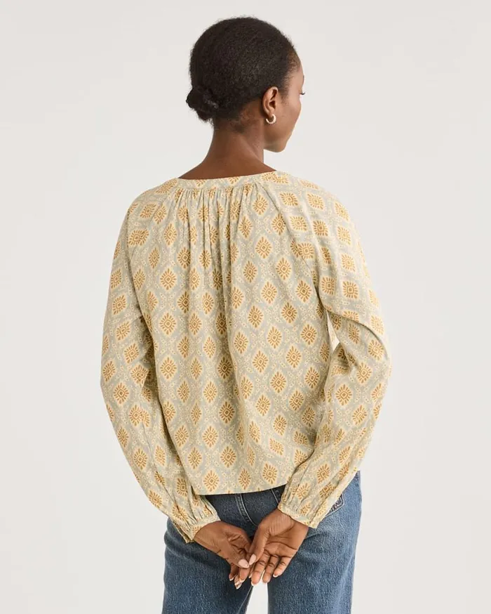 Women JANA POPOVER SHIRT Dusty Blue Multi Pendleton Shirts and Blouses