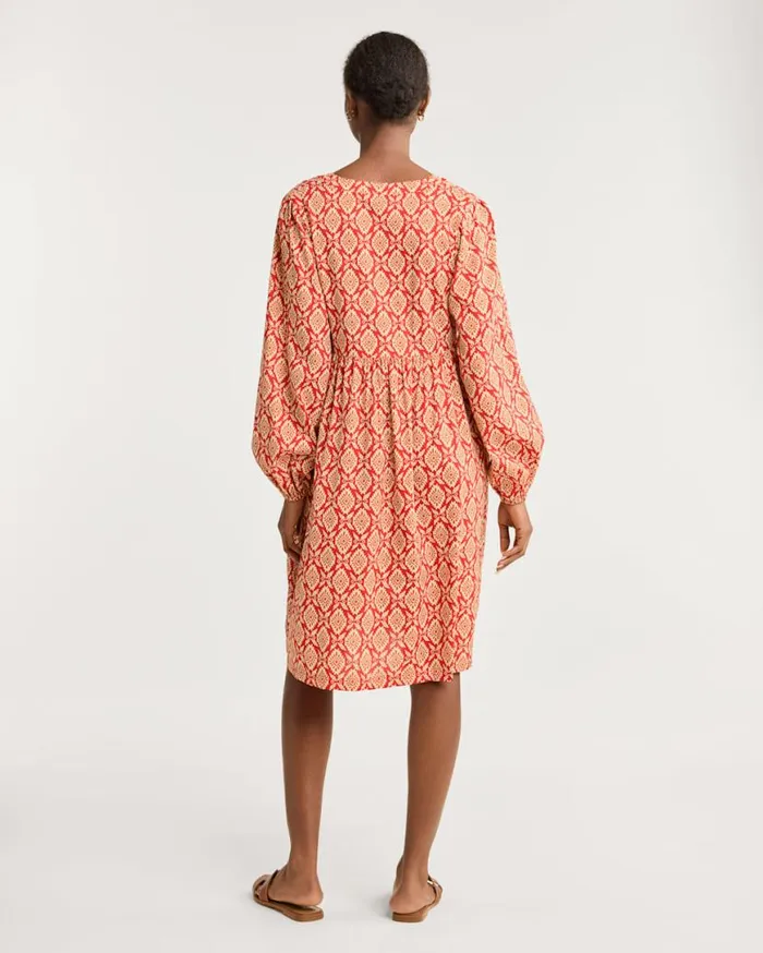 Women JANA VNECK DRESS Red Multi Pendleton Skirts and Dresses