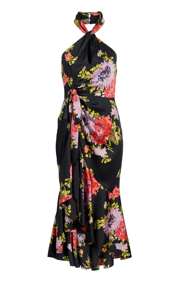 Women Josie Dress Blackmulti Cinq Sept Midi