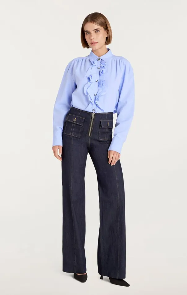 Women Kadi Top Raincloud Cinq Sept Long Sleeve Tops