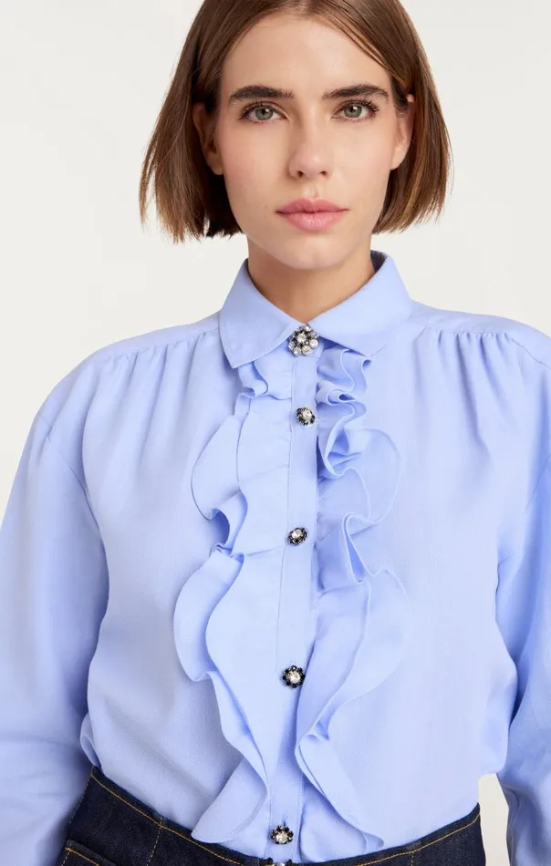 Women Kadi Top Raincloud Cinq Sept Long Sleeve Tops