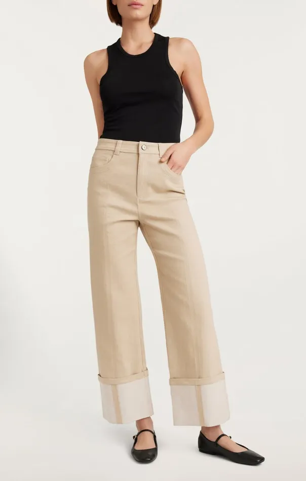 Women Kaia Pant Khaki Cinq Sept Pants