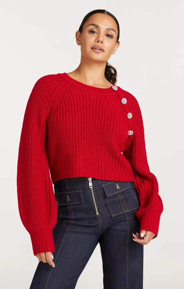 Women Keren Pullover Redcurrant Cinq Sept Sweaters and Knits