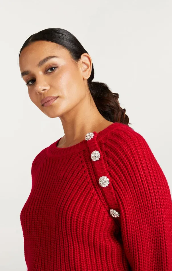 Women Keren Pullover Redcurrant Cinq Sept Sweaters and Knits