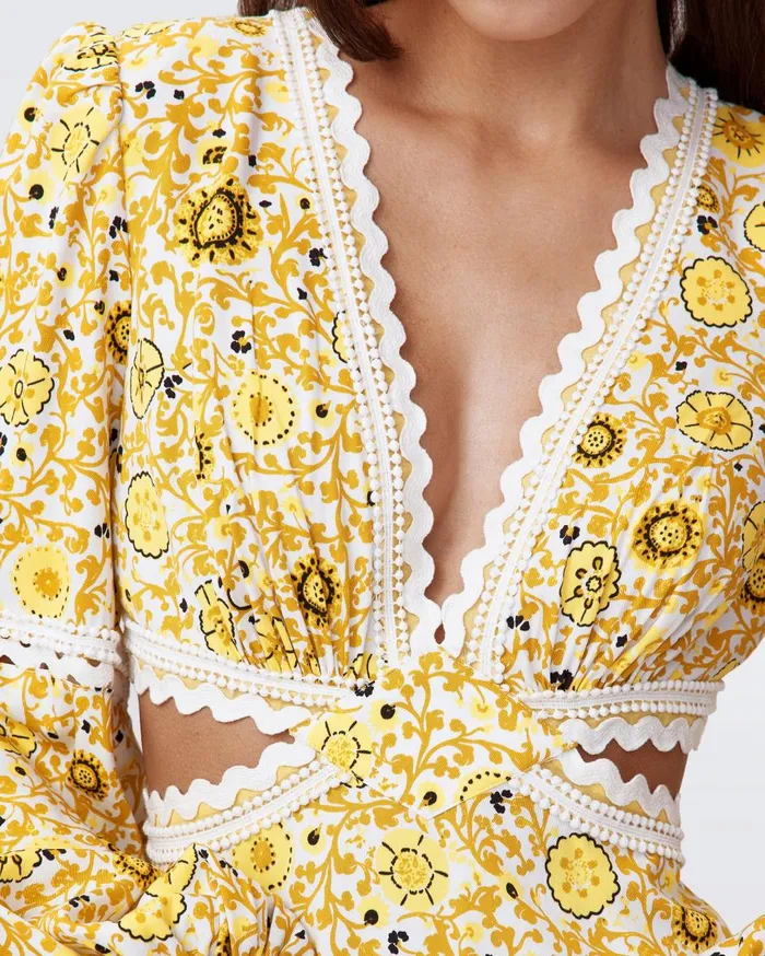 Women Kimmie Dress Goldenrod DVF Dresses