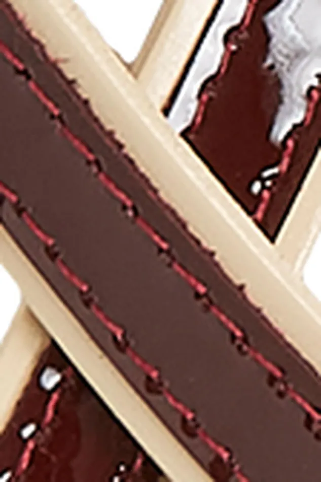 Women King Louie Patent Belt Cabernet Red 8211 Patent