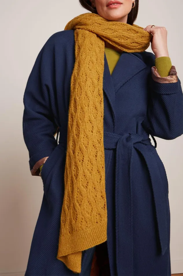 Women King Louie Scarf Ajour Carre Gold 8211 Carre