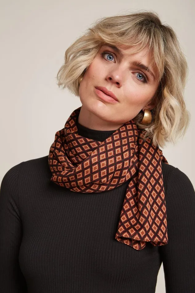 Women King Louie Scarf Brash Cabernet Red 8211 Brash