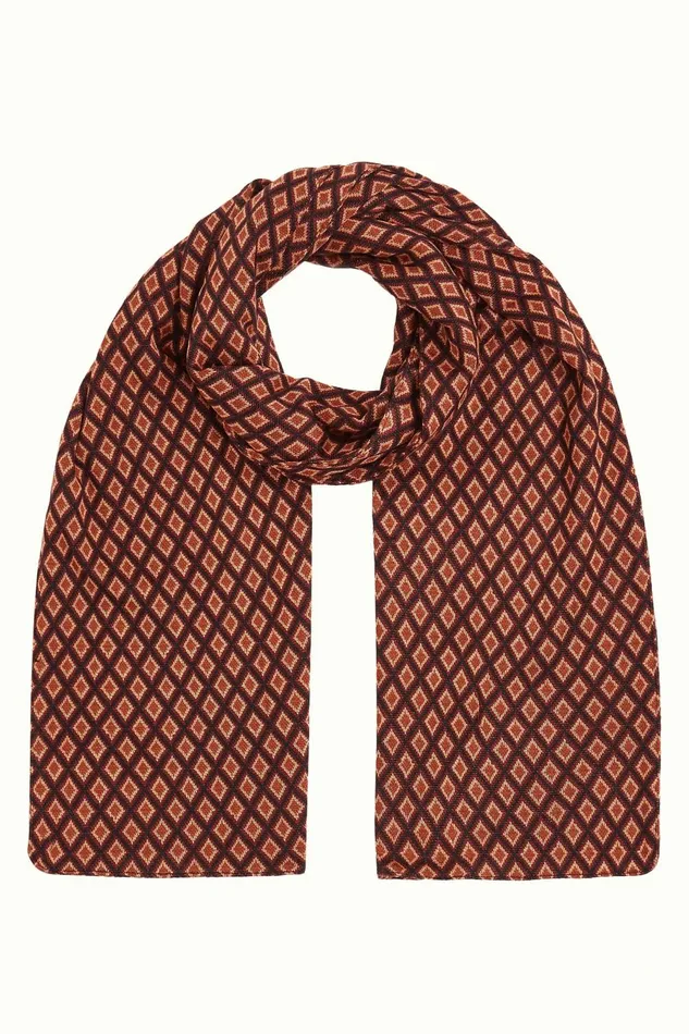 Women King Louie Scarf Brash Cabernet Red 8211 Brash