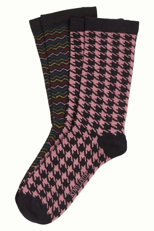 Women King Louie Socks 2Pack Bondi Mesa Pink 8211 Bondi
