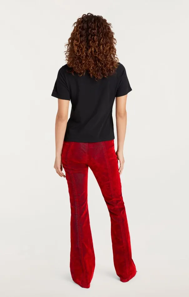 Women Kisses Je Taime Shrunken Tee Blackrosewood Cinq Sept Tees