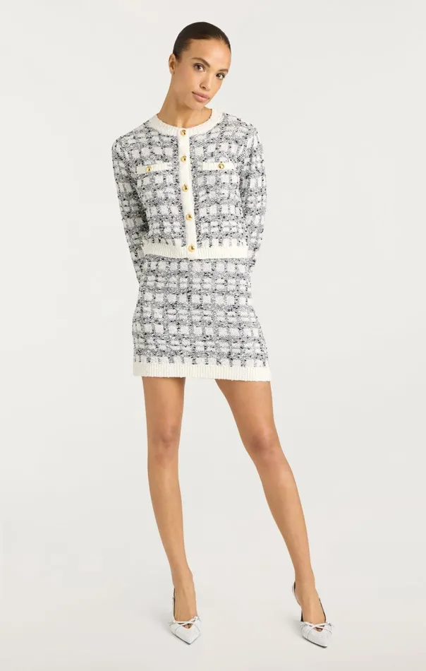 Women Kori Cardigan Blackwhite Cinq Sept Sweaters and Knits