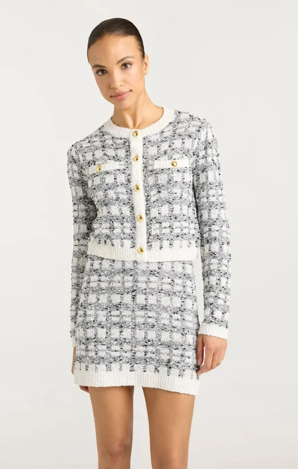 Women Kori Cardigan Blackwhite Cinq Sept Sweaters and Knits