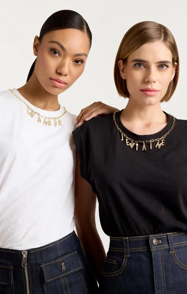 Women L039amour Necklace Bella Tee White Cinq Sept Tees
