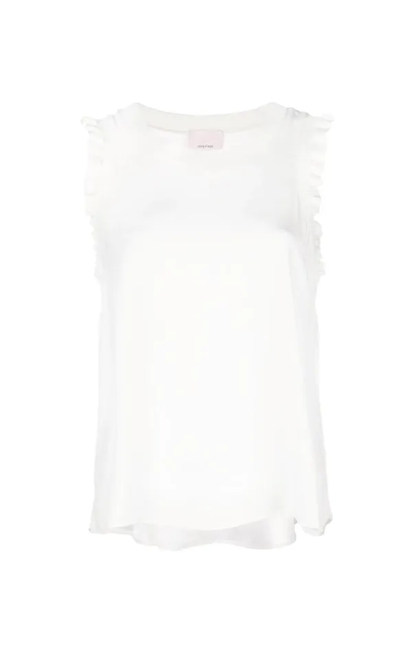 Women Lenore Top Ivory Cinq Sept Tank Tops and Camisoles