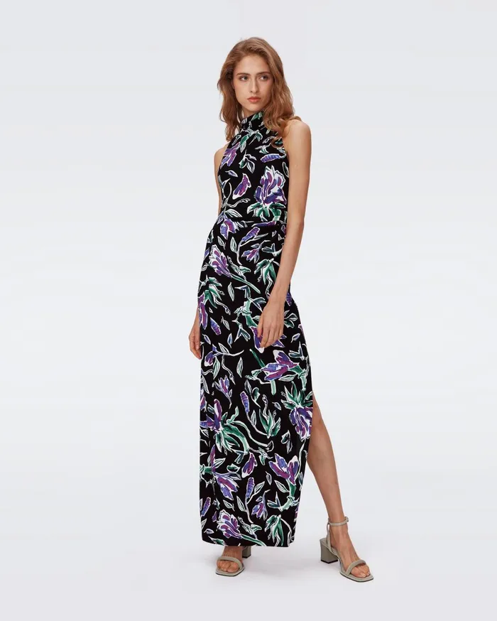 Women Libby Dress Huge Tulip Fields Violet DVF Dresses